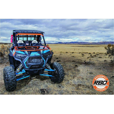 Razorback Offroad Polaris RZR (2019+) Vented Front Folding Windshield with Wiper