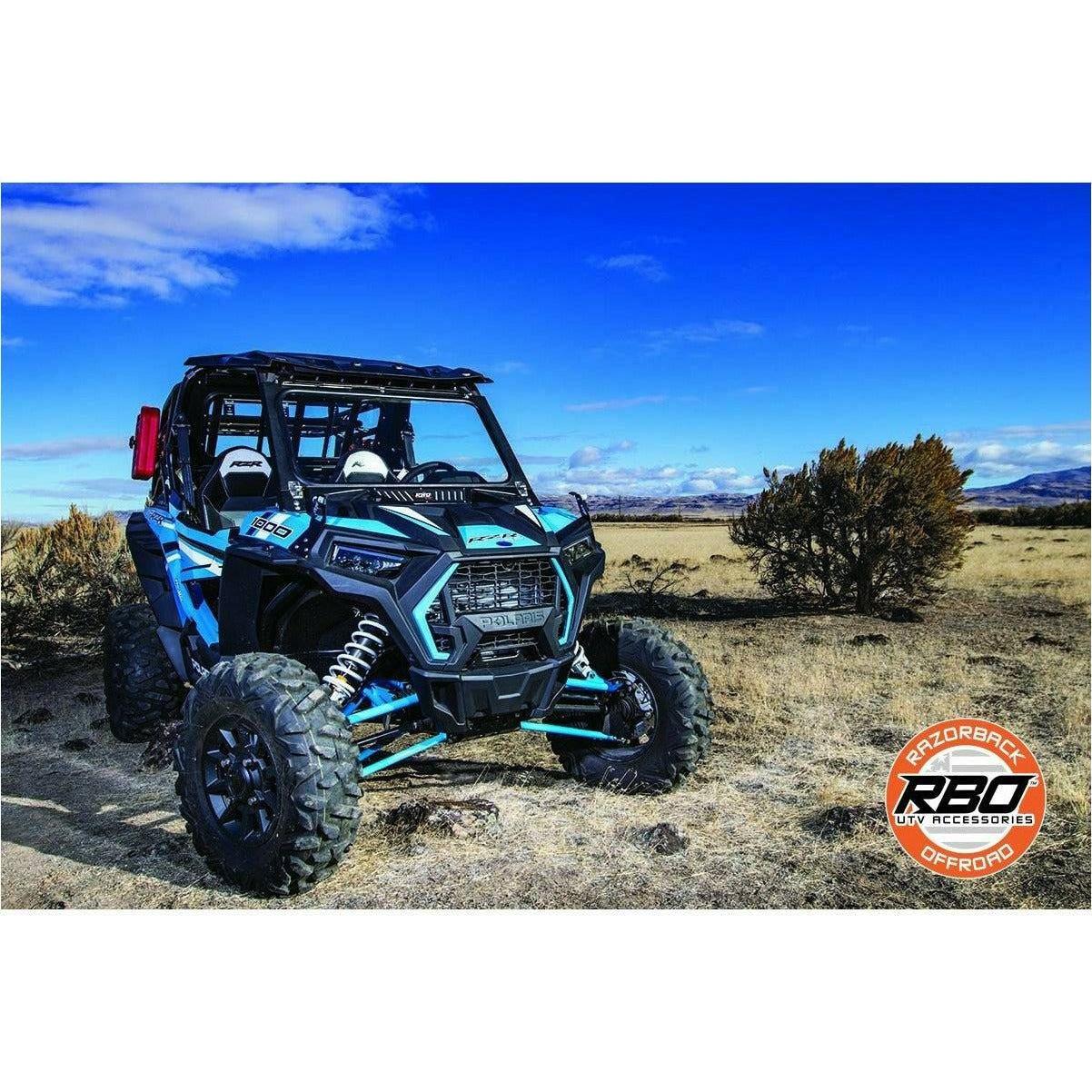 Razorback Offroad Polaris RZR (2019+) Vented Front Folding Windshield with Wiper