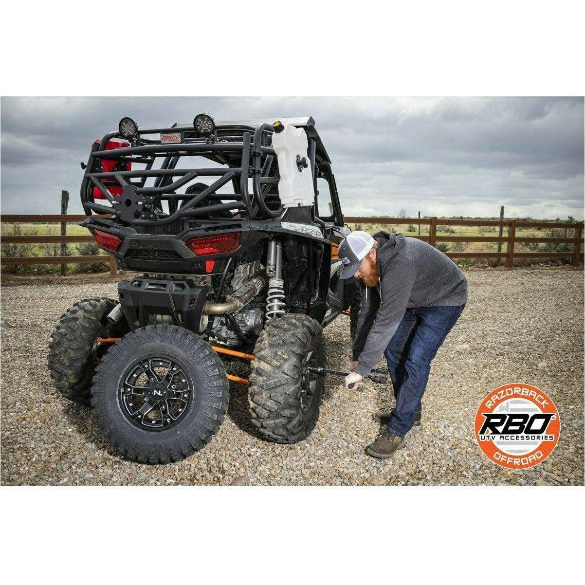 Razorback Offroad Polaris RZR Ultimate Gun Rack / Grab Handle / Lug Wrench