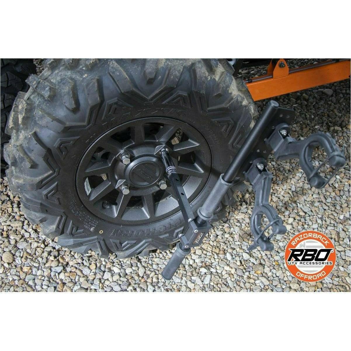 Razorback Offroad Polaris RZR Ultimate Gun Rack / Grab Handle / Lug Wrench