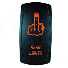 Rear Lights Middle Finger Rocker Switch