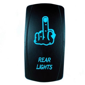 Rear Lights Middle Finger Rocker Switch