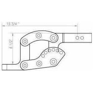 2" Clear Anodized Hitch Receiver 10" Drop 10K | Rhino Hitch