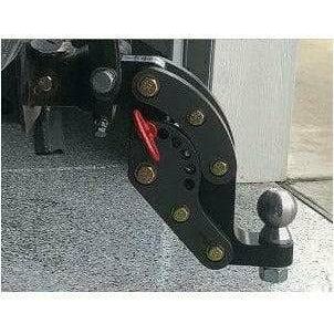 2" Black Anodized Hitch Receiver 10" Drop 12K | Rhino Hitch