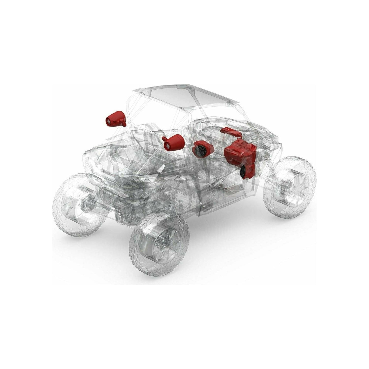 Rockford Fosgate Polaris RZR Ride Command Stage 4 Audio Kit