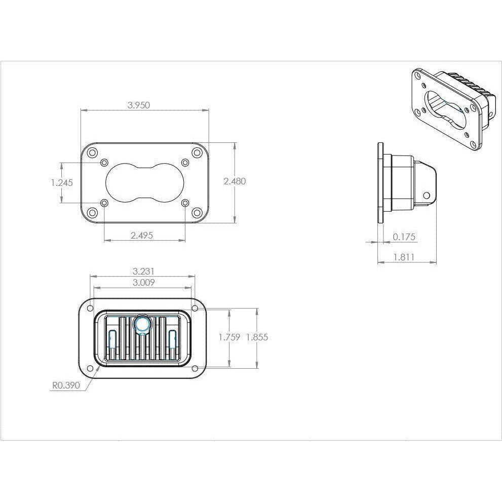 S2 Pro Flush Mount LED Light Pod | Baja Designs