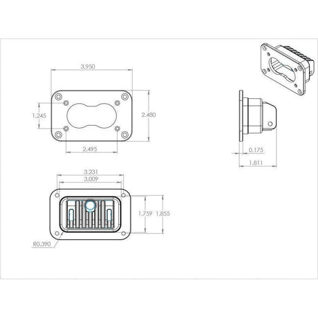 S2 Pro Flush Mount LED Light Pod | Baja Designs