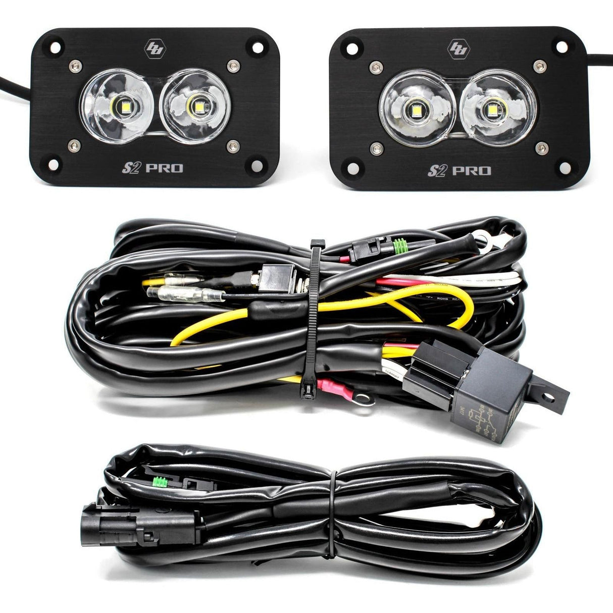 S2 Pro Flush Mount LED Light Pod Reverse Kit | Baja Designs