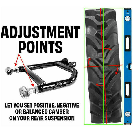 S3 Power Sports Can Am Defender Rear Upper Adjustable A-Arms