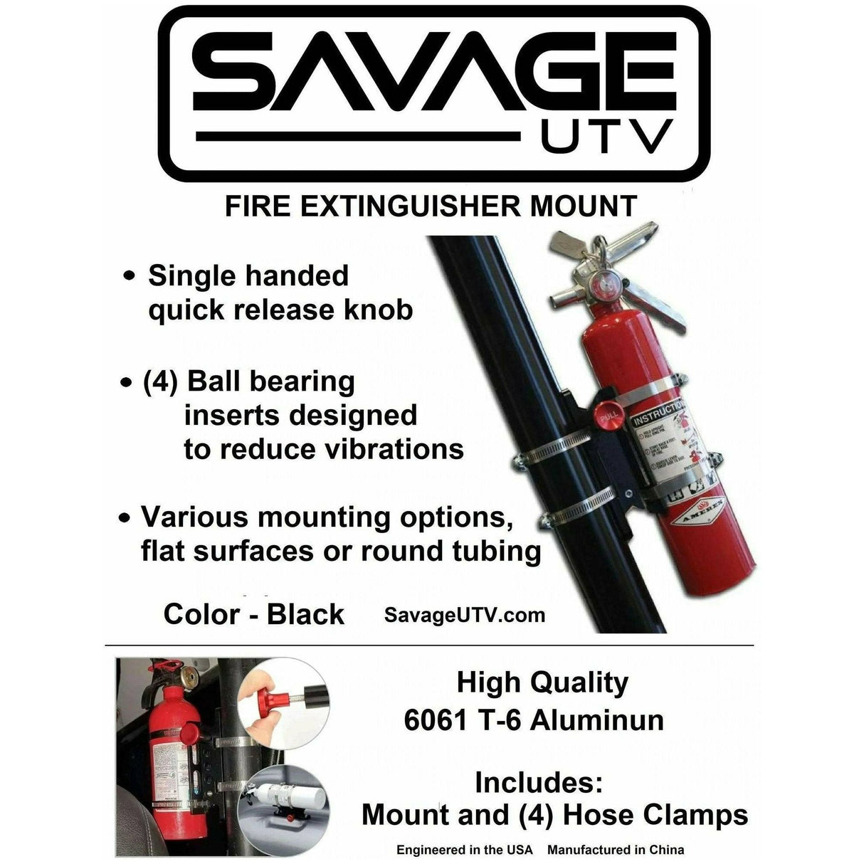 Savage UTV Extinguisher Mount Only