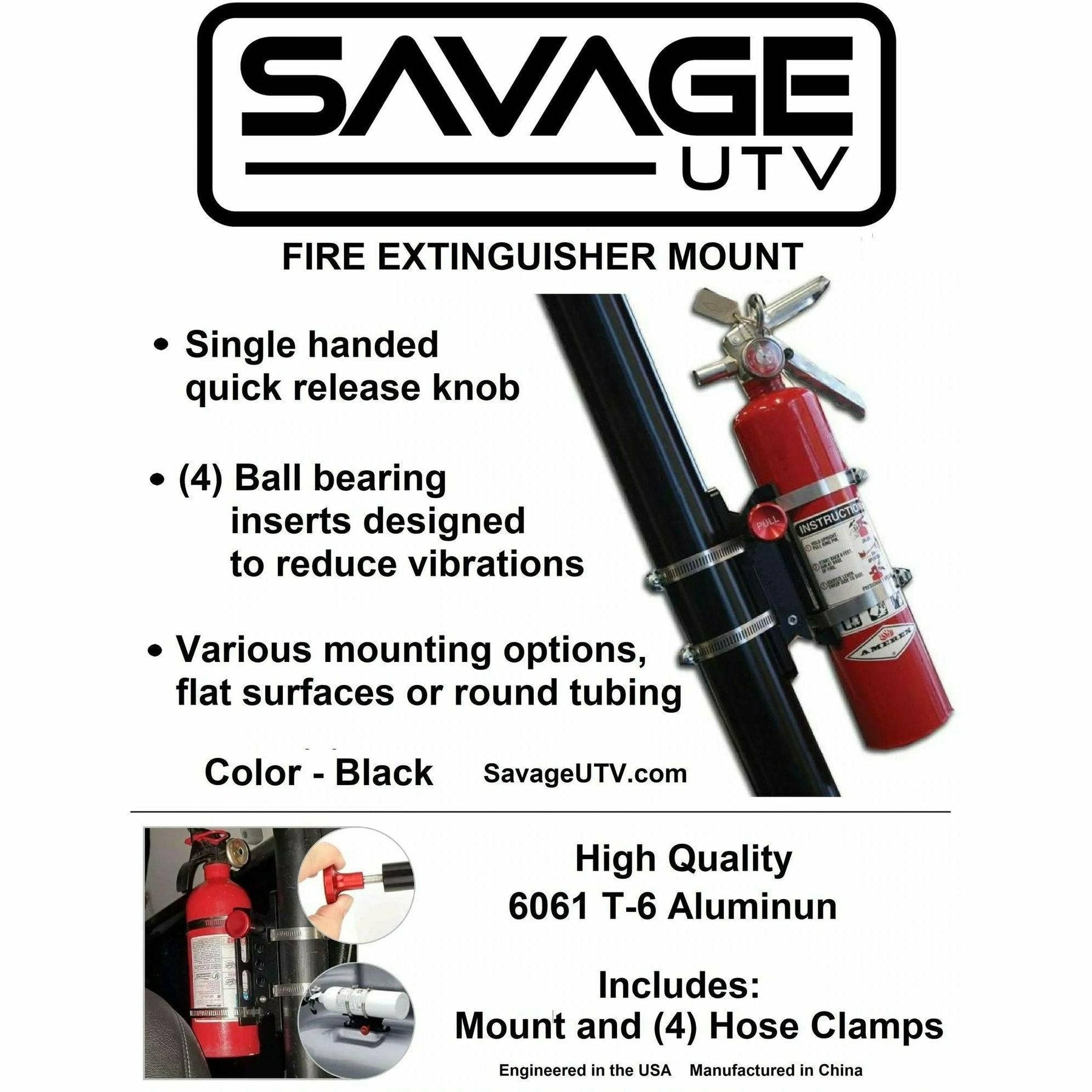 Savage UTV Extinguisher Mount Only