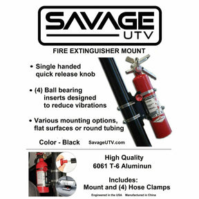Savage UTV Mount and Extinguisher Set