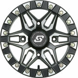 Sedona Split 6 Beadlock Wheel (Black Machined)