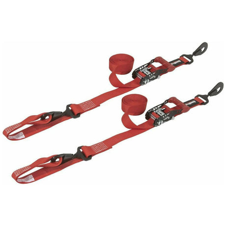 Speed Strap 1.5"x10' Ratchet Tie Down with Soft-Tie (2 Pack)