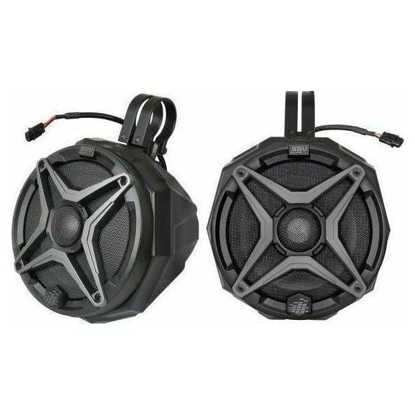 Polaris RZR Pro / Turbo R Ride Command 6.5" Cage Mount Plug-&-Play Speaker Pods | SSV Works