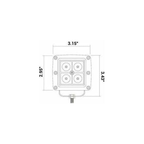 3" LED Cube Lights | SuperATV