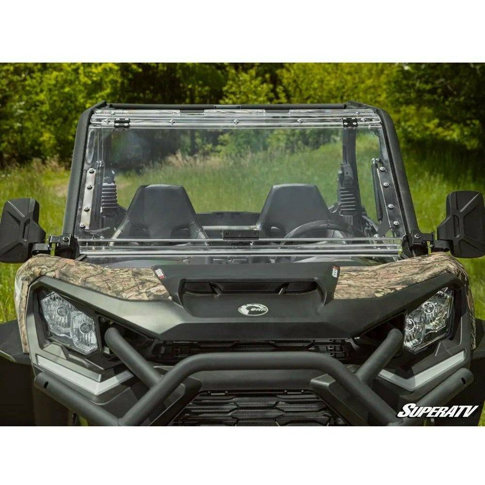 Can Am Commander Scratch Resistant Flip Windshield | SuperATV