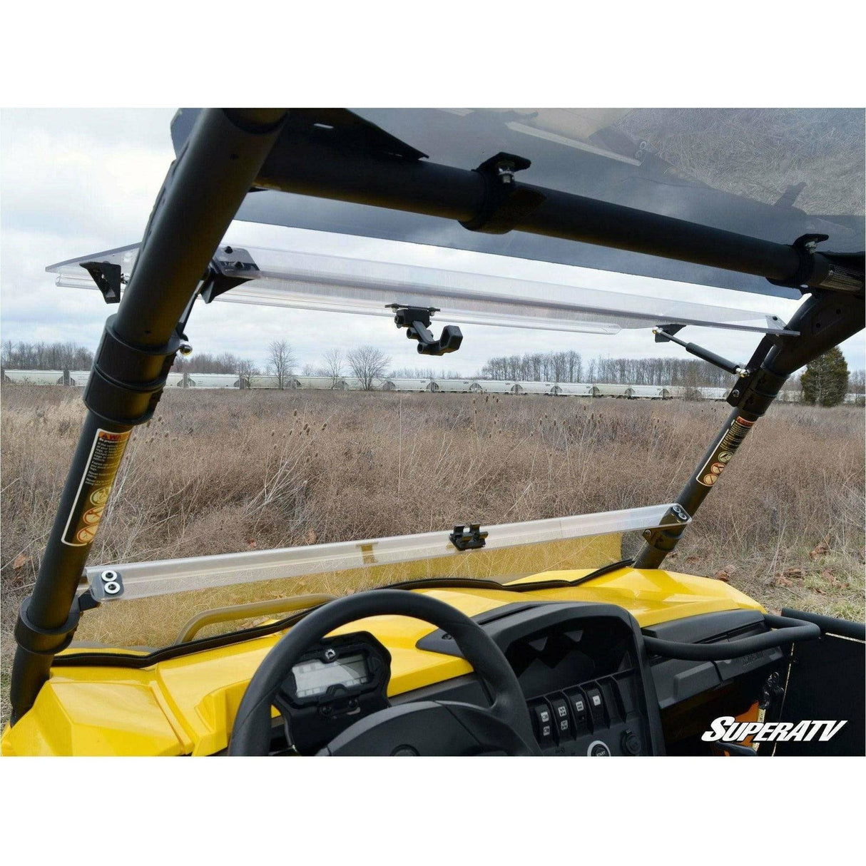 Can Am Commander Scratch Resistant Flip Windshield | SuperATV