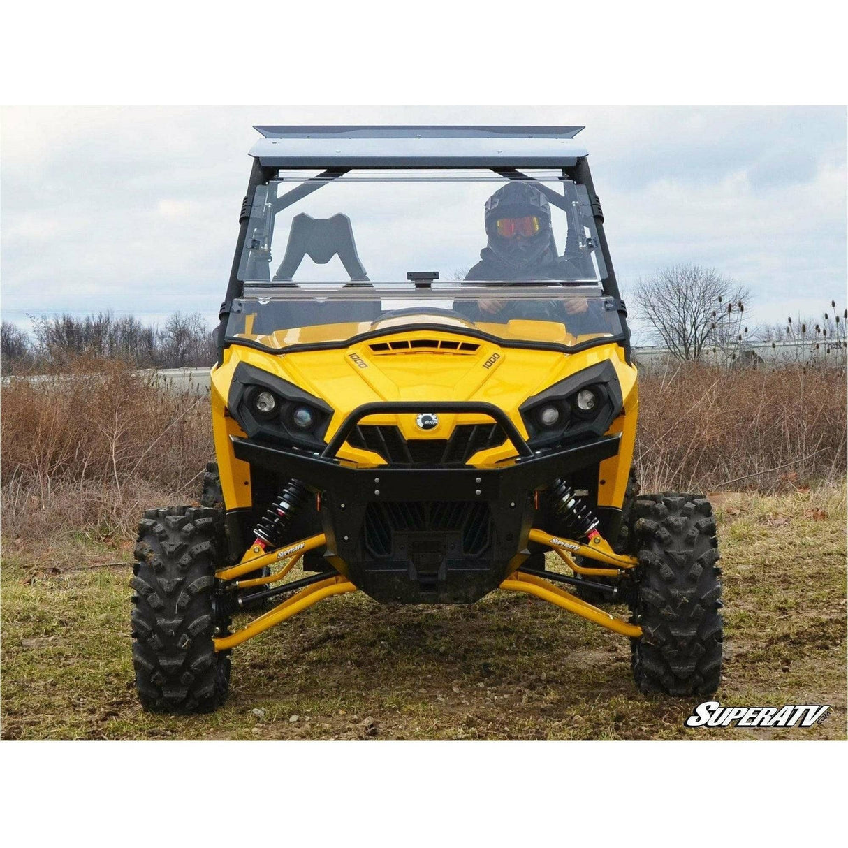 Can Am Commander Scratch Resistant Flip Windshield | SuperATV