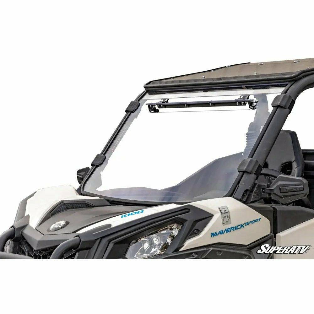 SuperATV Can Am Commander Scratch Resistant Vented Full Windshield