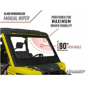 SuperATV Can Am Defender Glass Windshield