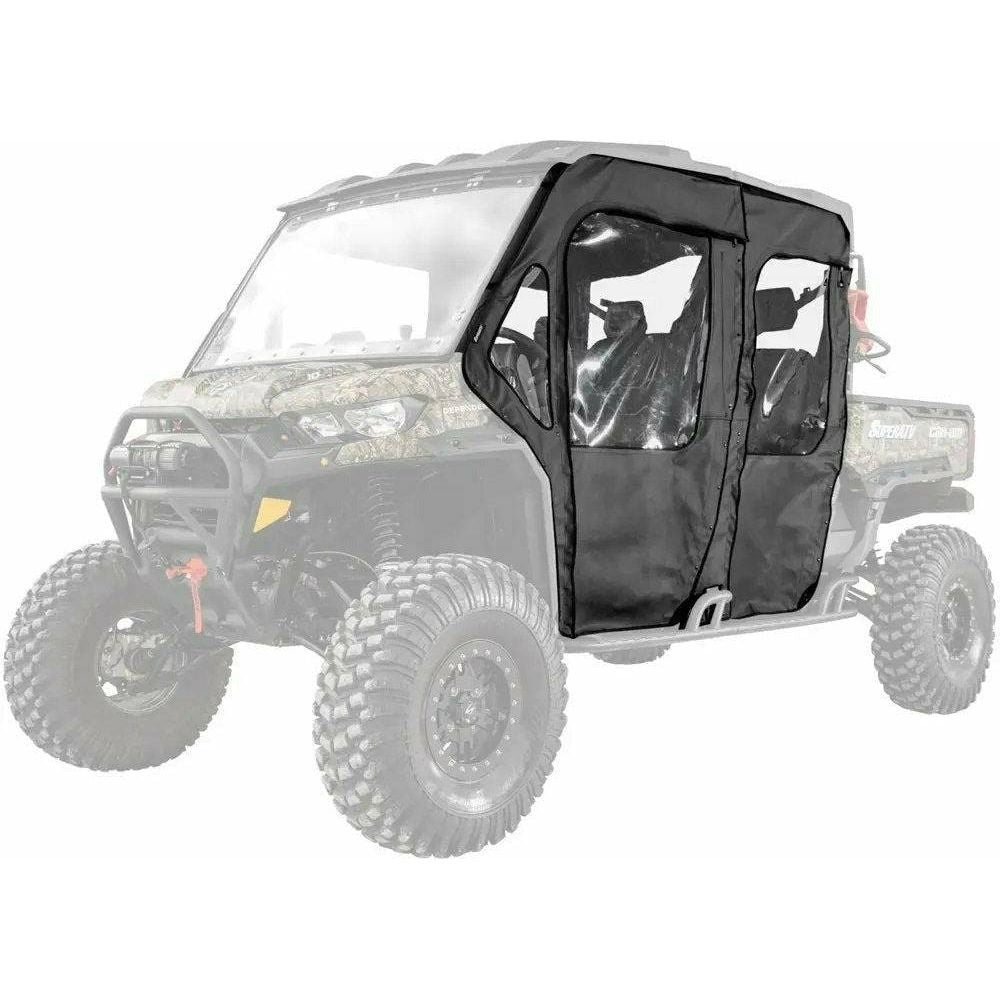 SuperATV Can Am Defender MAX 4-Seat Primal Soft Cab Enclosure Doors