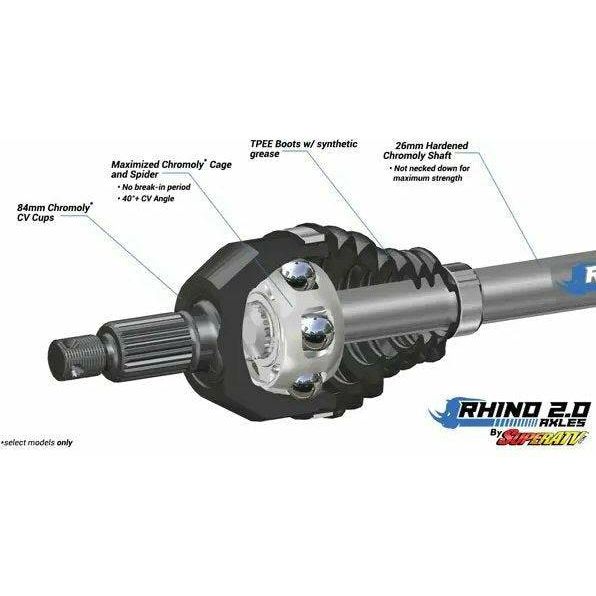 SuperATV Can Am Defender MAX Rhino 2.0 Heavy Duty Axle