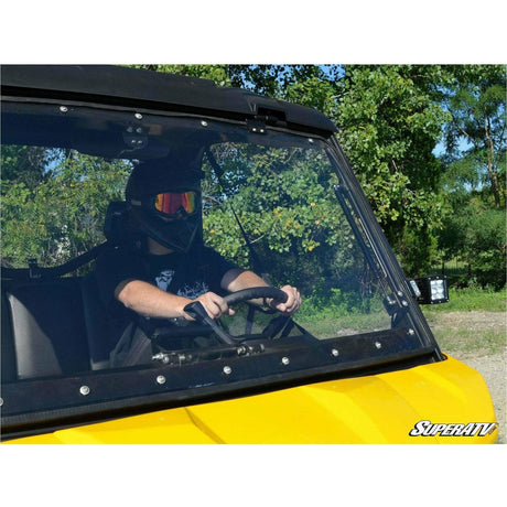 Can Am Defender Scratch Resistant Flip Windshield | SuperATV