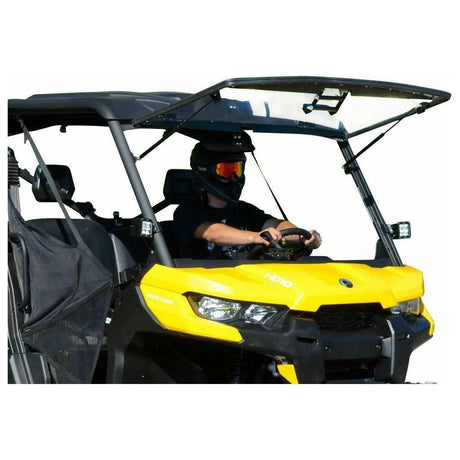 Can Am Defender Scratch Resistant Flip Windshield | SuperATV