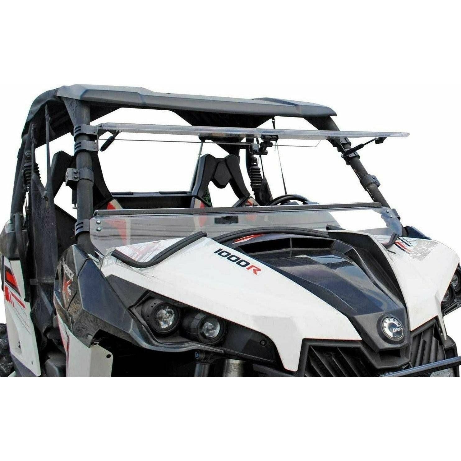 Can Am Maverick Scratch Resistant Flip Windshield | SuperATV