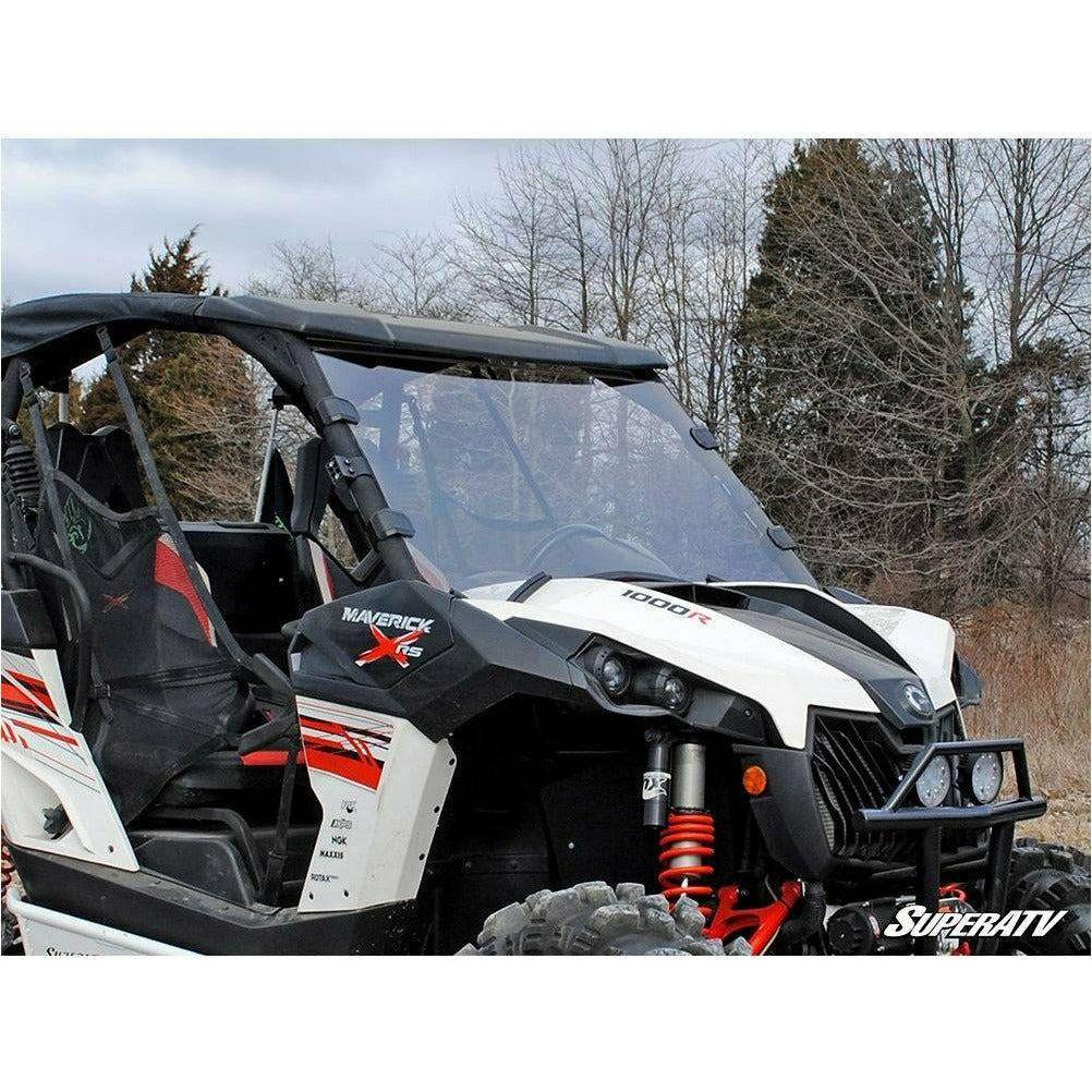 Can Am Maverick Scratch Resistant Full Windshield - Kombustion Motorsports