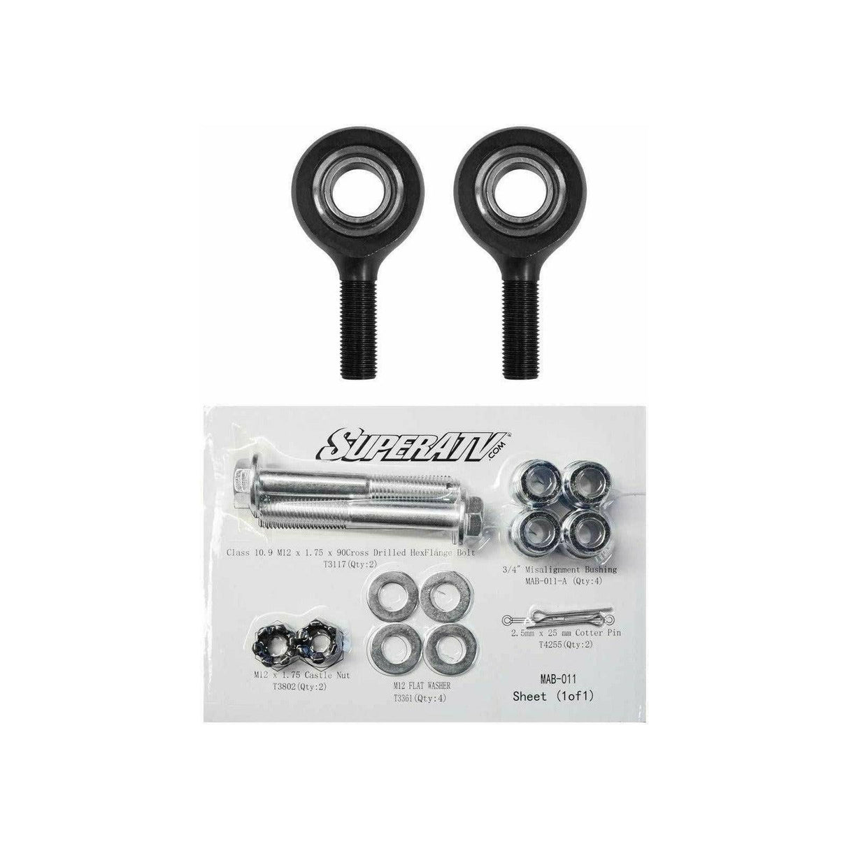 Can Am X3 Heavy Duty Tie Rod End Replacement Kit | SuperATV