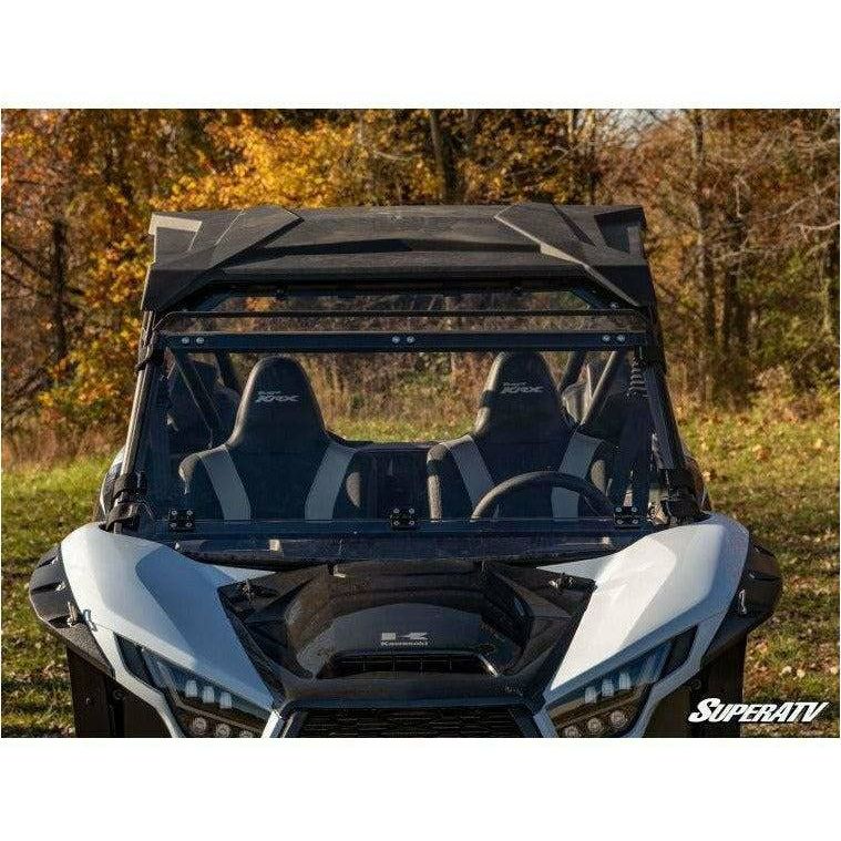 Kawasaki KRX Scratch Resistant Flip Down Windshield | SuperATV