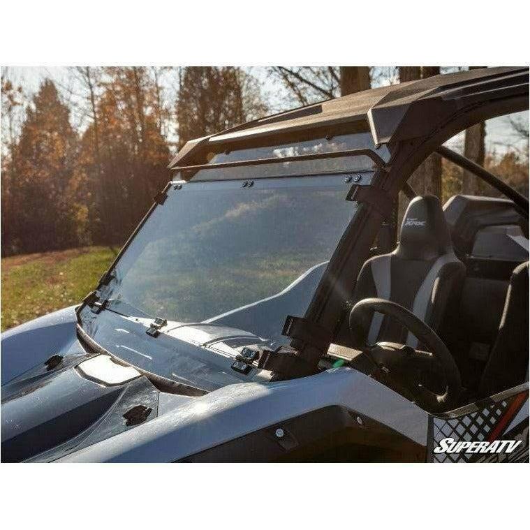 Kawasaki KRX Scratch Resistant Flip Down Windshield | SuperATV