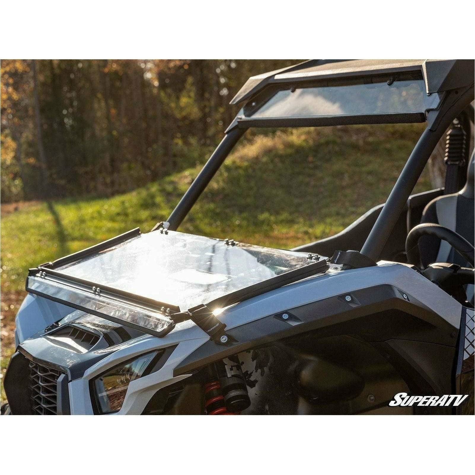 Kawasaki KRX Scratch Resistant Flip Down Windshield | SuperATV