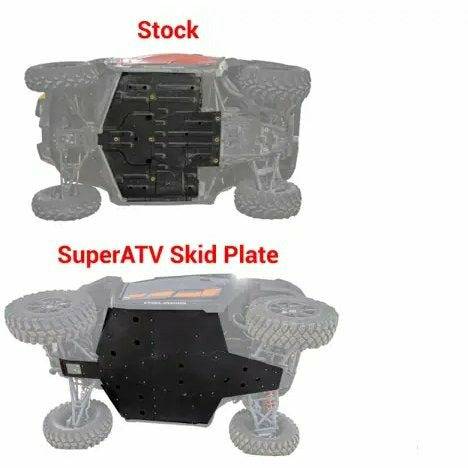 SuperATV Polaris General 2-Seat Full Skid Plate