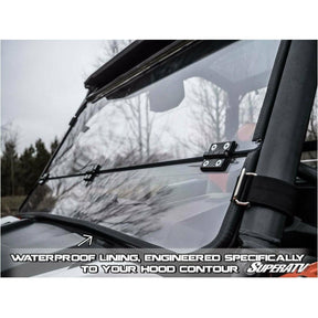 Polaris General Scratch Resistant Flip Down Windshield | SuperATV