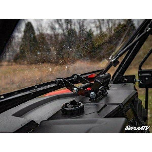 SuperATV Polaris General XP 1000 Scratch Resistant Flip Windshield