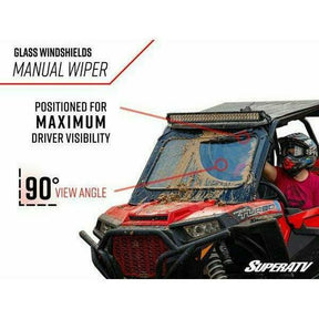 SuperATV Polaris Ranger 1000 Glass Windshield