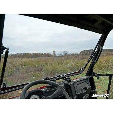 SuperATV Polaris Ranger Midsize Scratch Resistant Flip Windshield