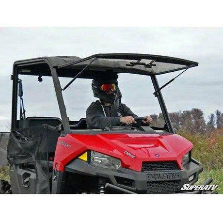 SuperATV Polaris Ranger Midsize Scratch Resistant Flip Windshield