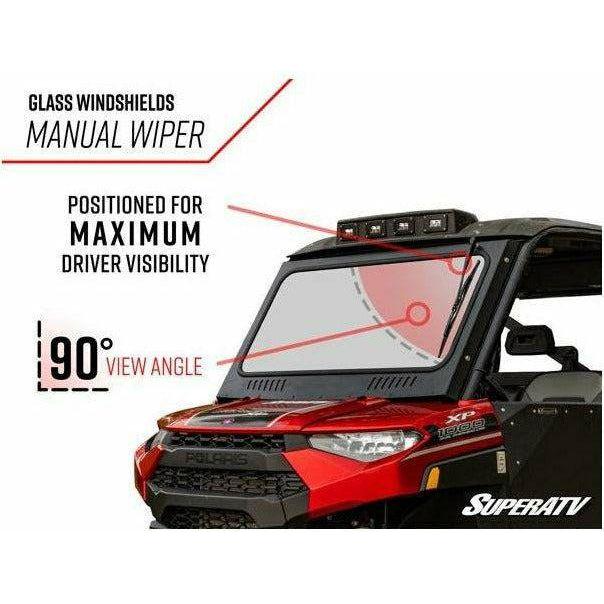 SuperATV Polaris Ranger XP 1000 Glass Windshield