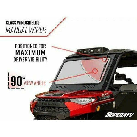 SuperATV Polaris Ranger XP 570 Glass Windshield