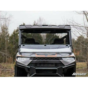 SuperATV Polaris Ranger XP 570 Scratch Resistant Flip Down Windshield