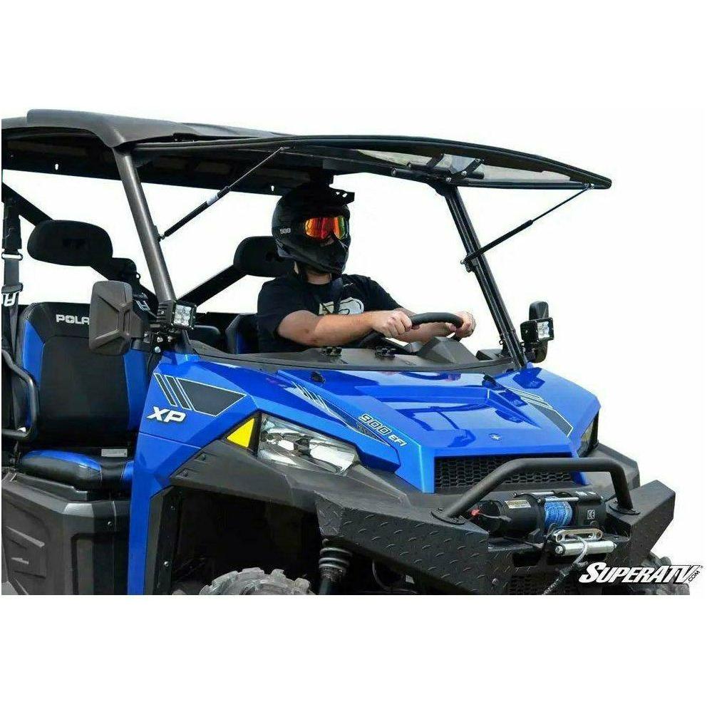 SuperATV Polaris Ranger XP 570 Scratch Resistant Flip Windshield