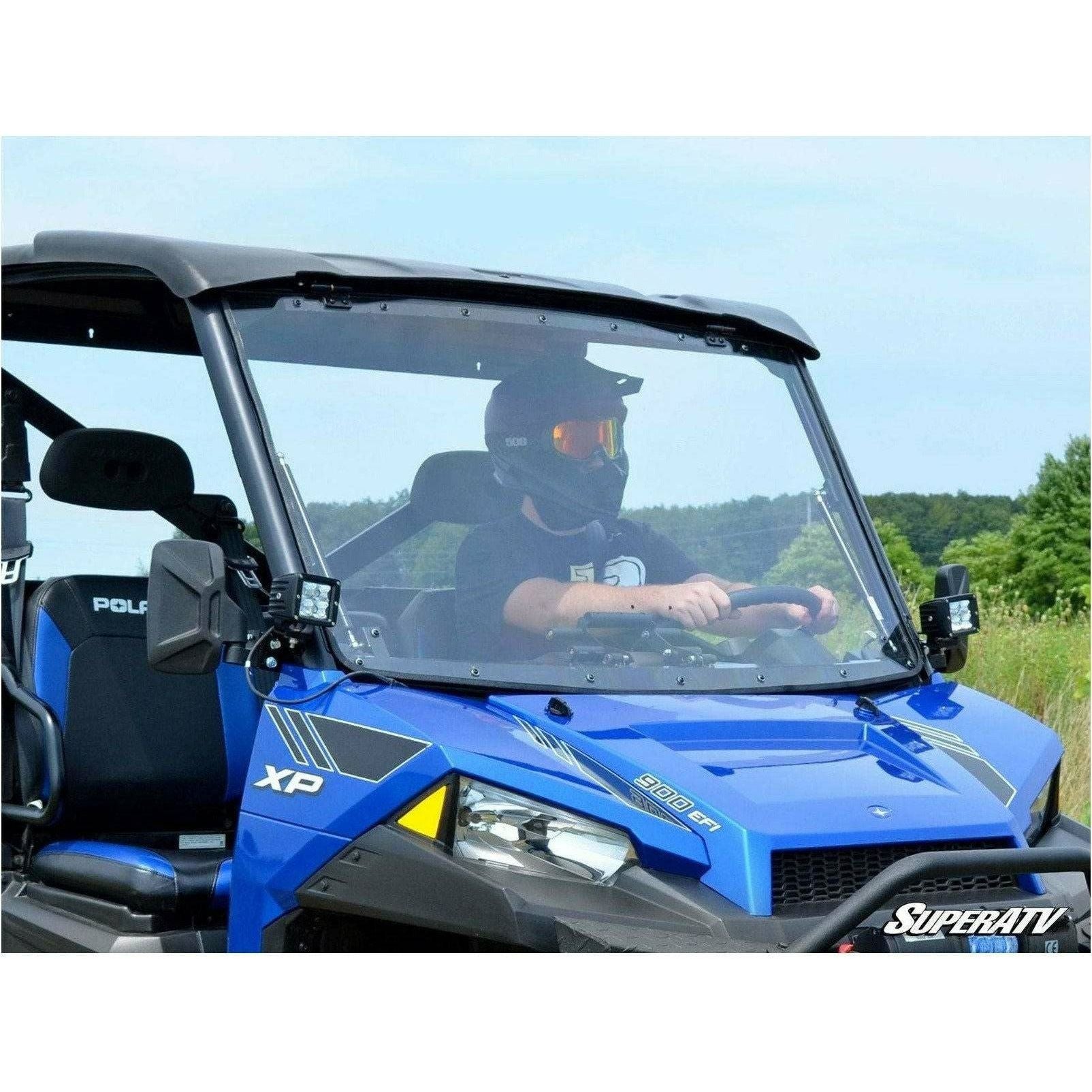 Polaris Ranger XP 900 Scratch Resistant Flip Windshield | SuperATV