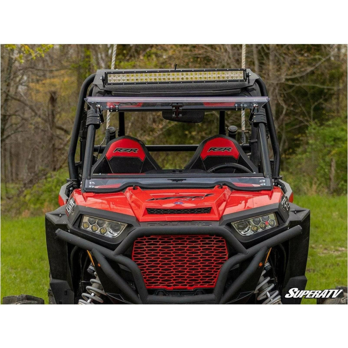 Polaris RZR 900 Scratch Resistant Flip Windshield | SuperATV