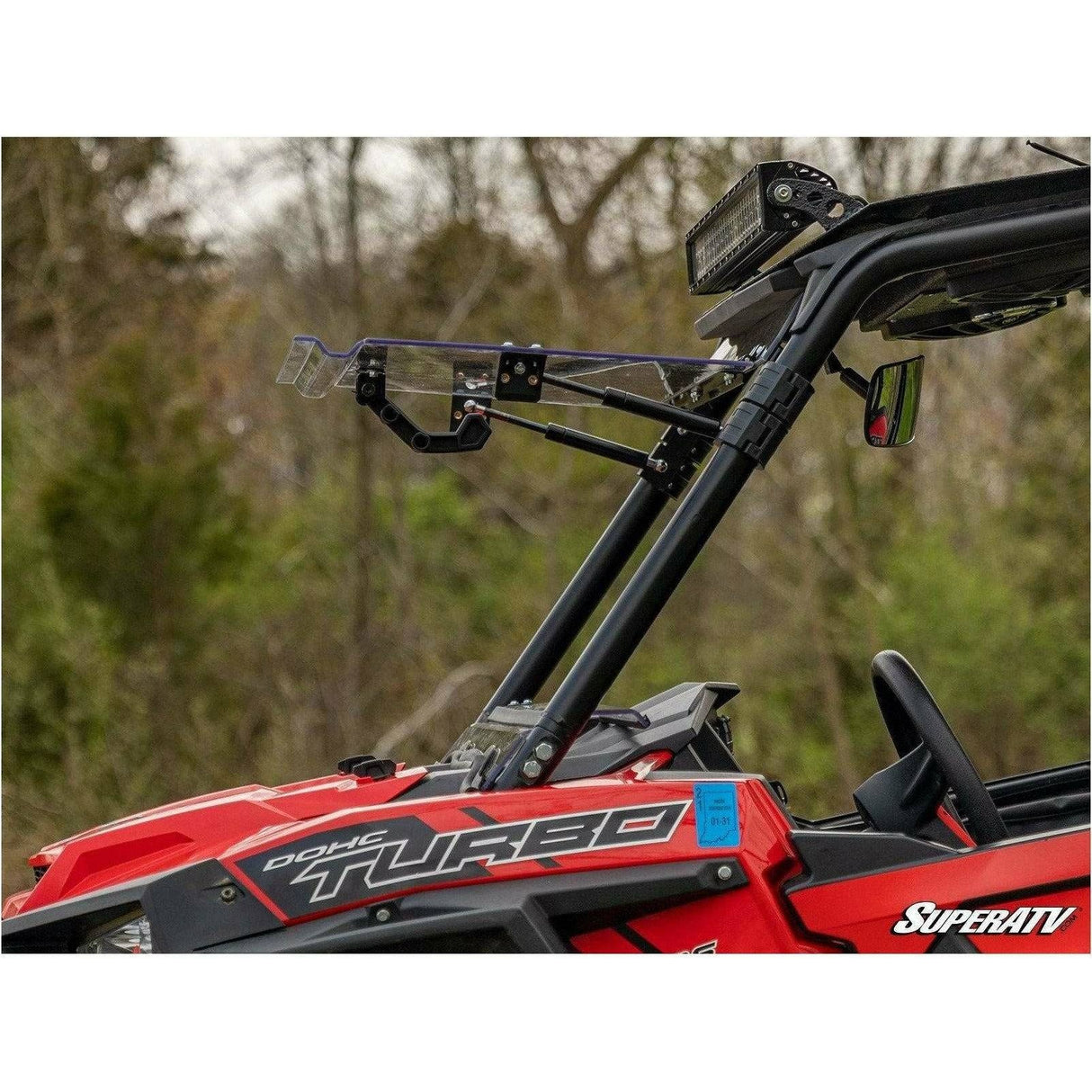 Polaris RZR 900 Scratch Resistant Flip Windshield | SuperATV