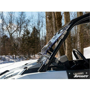 SuperATV Polaris RZR Trail 900 Scratch Resistant Flip Windshield