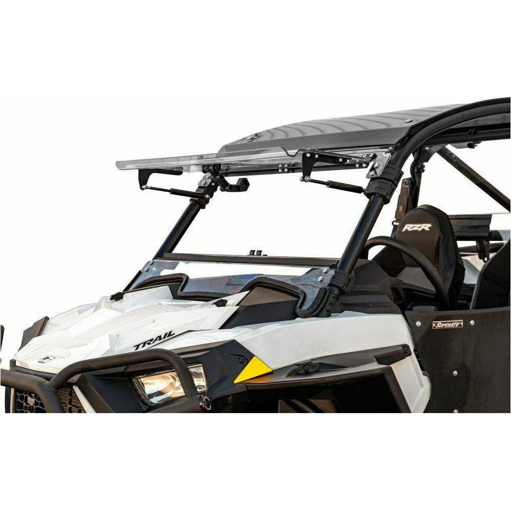 SuperATV Polaris RZR Trail S 900 Scratch Resistant Flip Windshield